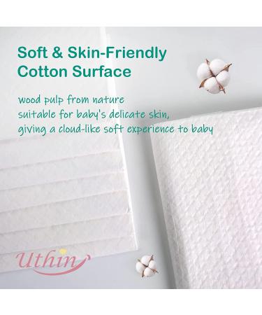 UTHIN Disposable Changing Pads for Baby - 50 Count, 18x26 - Waterproof & Absorbent Table Protector for Diaper Changes at Home or Travel - Buy Online on SooperMarket.com