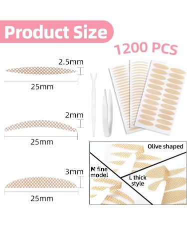 Invisible Eyelid Lifter Strips 480Pcs/1 Set Eyelid Tape ltra-Invisible Double-Sided Sticky Self-Adhesive Double Eyelid Tapes Stickers Instantly Eyelids Lift Without Surgery for Mono-eyelids - Buy Online on SooperMarket.com