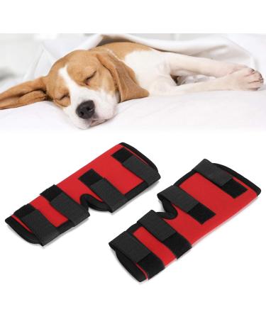 Pet Knee Brace Flexible Dog Leg Support Brace Impervious Shock Proof Dog for Pet(red S) - Buy Online on SooperMarket.com