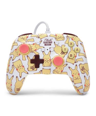 PowerA Enhanced Wired Controller for Nintendo Switch Pikachu Blush