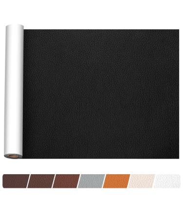 Leather Repair Patch - 16 * 60 Inch Self Adhesive Leather Repair Patch Strong Adhesion Leather Patches for Furniture  Quick Repair Leather Patch for Couch Car Seat  Sofa Handbag (Black)
