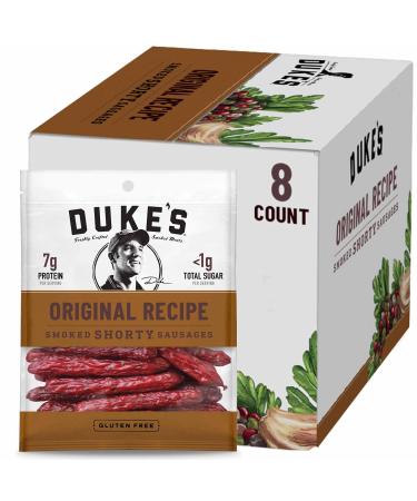Duke's Original Recipe Smoked Shorty Sausages, 5 oz, Pack of 8