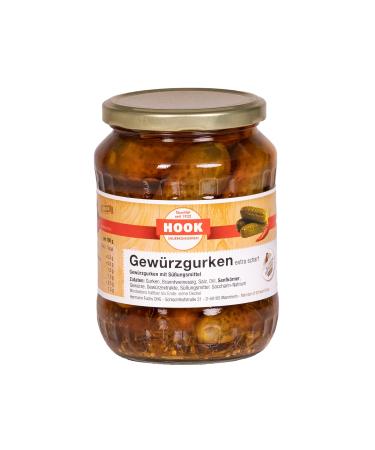 HOOK - Extra hot gherkins 6 x 360 g jar