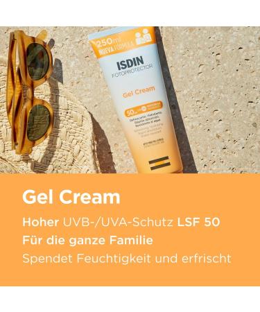 ISDIN Fotoprotector Gel Cream Body Sunscreen SPF 50 - High UVB/UVA Protection 250ml | Best International Shipping - Buy Online on SooperMarket.com