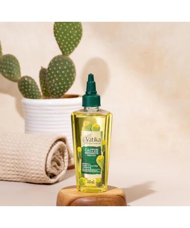 Vatika Afro Naturals Cactus Hair Oil - 100ml | Hair Care Essential Oil | For Healthy Scalp Maintenance & Deep Conditioning - Buy Online on SooperMarket.com