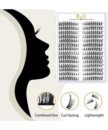 72 Cluster Lashes D Curl | Natural Fluffy Lash Extensions DIY | UK-FD-B51-D-MIX - Buy Online on SooperMarket.com
