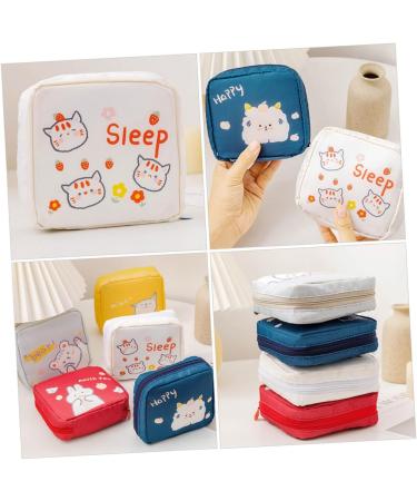 2pcs Napkin Storage Bag Zippered Wallets for Women | Mini Wallet & Makeup Bag Set | Large-capacity Menstrual Pad Pouch Coin | Ladies Wallets & Coin Purse - Buy Online on SooperMarket.com