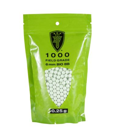 Elite Force Premium Biodegradable 6mm Airsoft BBS Ammo, .25 Gram, 1000 Count, One Size