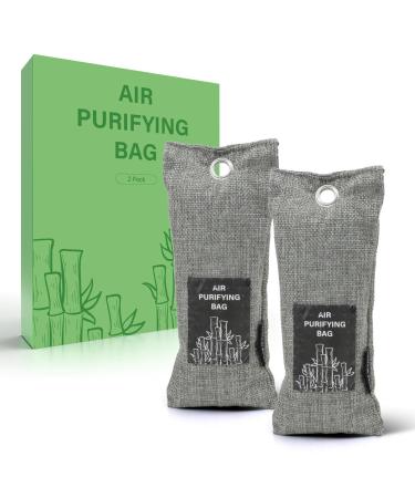 Charcoal Shoe Deodorizer Bamboo Charcoal Air Purifying Bags Bamboo Activated Charcoal Air Freshener Fresh Air Purifier Bags for Car Closet Bathroom Basement 2 Pack 1 count (Pack of 2)