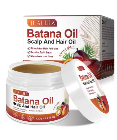 "HUALIJIA Raw Batana Oil for Hair Growth Organic Dr. Sebi from Honduras - Prevent Hair Loss Eliminates Split Ends and Enhances Hair Thickness for Men & Women 4.2 OZ" 4.2 Ounce (Pack of 1)