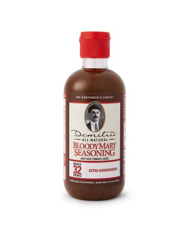 Demitris Extra Horseradish Bloody Mary Cocktail Mix Liquid, 8 Fluid Ounce