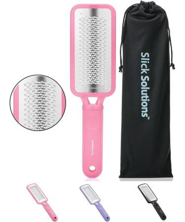 Slick Pink Foot File Callus Remover - Effective Dead Skin Scraper & Heel Grater for Smooth Feet - Buy Online on SooperMarket.com