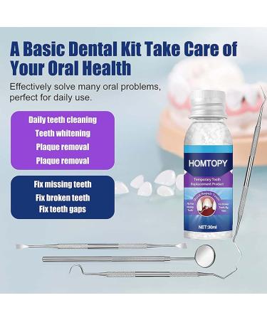 Tooth Repair Set | Temporary Denture Kit | Self-Confident Smile with Thermal Adaptation Beads - 30ml - Buy Online on SooperMarket.com