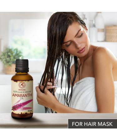 Amaranth Oil 50ml - Pure & Natural Amaranthus Caudatus Seed Oil for Skin Body Hair & Nail Care - Buy Online on SooperMarket.com