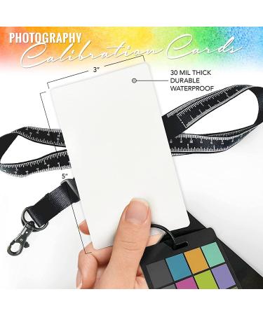 12x12 Foldable White Balance Gray Reference Reflector Card Set for Photography - Pixiss 4-in-1 Color Correction Kit - Buy Online on SooperMarket.com