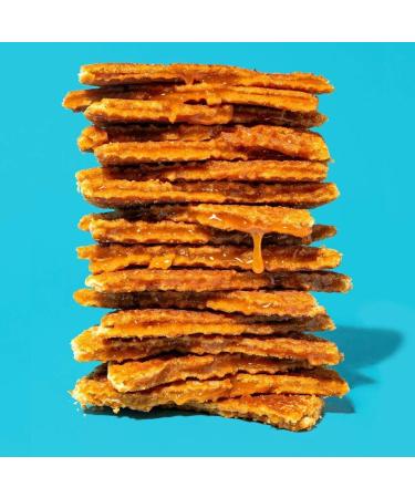 Belgian Boys Dutch Caramel Stroopwafel Duo - 30 Individually Wrapped Waffle Cookies - Non-GMO & Vegetarian (Case of 15) - Buy Online on SooperMarket.com