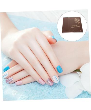 Mikinona 120 Nail Display Color Card Paint Sample Cards Nail Book Nail Art Display Book Nail Polish Color Chart Nail Display Book Nail Gel Polish Nail Tips Color Chart Hair Paper Coating - Buy Online on SooperMarket.com