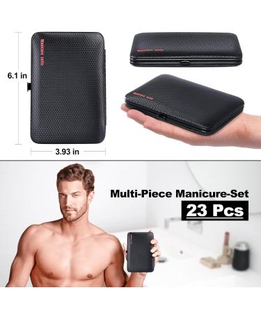 Jupeli Manicure Set - Portable Nail Care Tools for Men | Stainless Steel & Leather | Travel-Friendly Nail Scissors & Accessories - Buy Online on SooperMarket.com