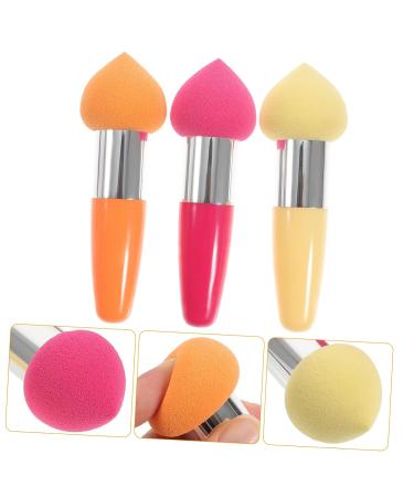 Shop Housoutil 3pc Foundation Sponge & Brush Set | Powder & Concealer Brushes for Flawless Makeup - Travel-Friendly Makeup Tools - Buy Online on SooperMarket.com