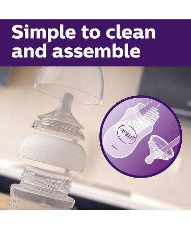 Philips AVENT Natural Baby Bottle Clear 9oz 2pk SCF013/27 | Set of 2 Bottles - 9oz Capacity - Buy Online on SooperMarket.com