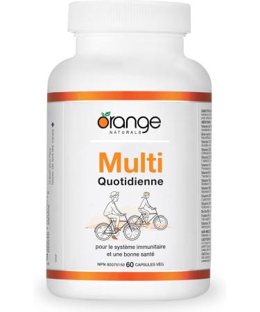 Orange Naturals - Everyday Multi - 60 Capsules - Immune Support Supplement - Multivitamin for Men & Women - Multi Antioxidant Supplement - Healthy Bones Healthy Teeth Healthy Eyes and Energy Support - Buy Online on SooperMarket.com