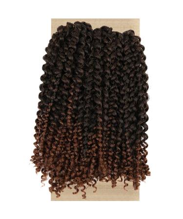 Lady Miranda Afro Kinky Curly Braiding Hair Extensions 10 Inch 3X Braid Synthetic Hair- Black&Brown 1B/30 - Buy Online on SooperMarket.com