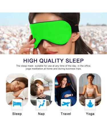 Haskirky Light Blocking Eye Mask for Deep Sleep - Breathable & Adjustable - Ideal for Travel, Yoga, Meditation - Men and Women - Buy Online on SooperMarket.com