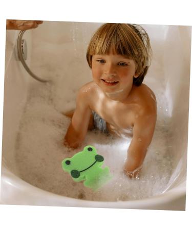 Buy Mikinona Children's Animal-Shaped Bath Sponge | Soft Green Shower Sponges for Kids | Perfect for Bathing & Fun - Buy Online on SooperMarket.com