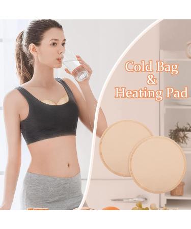 Horoper 2-Pack Reusable Castor Oil Breast Pads - Washable Nursing Inserts for Breastfeeding & Discharge Relief - Buy Online on SooperMarket.com