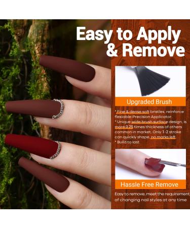 Modelones Fall Gel Nail Polish Kit - 12 Colors Soak Off Set for DIY Home Salon Manicure - Yellow, Sage Green, Orange, Nude, Blue, Red, Black - 0.24oz - LED Gel Nail Polish Set - Vintage Era - Buy Online on SooperMarket.com
