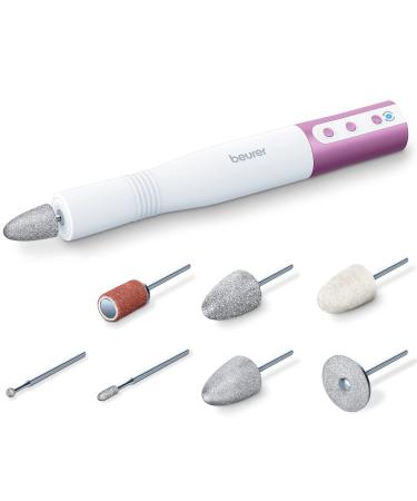 Beurer MP 52 Manicureset electrical manicure device for precise shapes and files of the nails particularly powerful nail miller up to 15 000 rpm 7 high -quality attachments for hands and feet