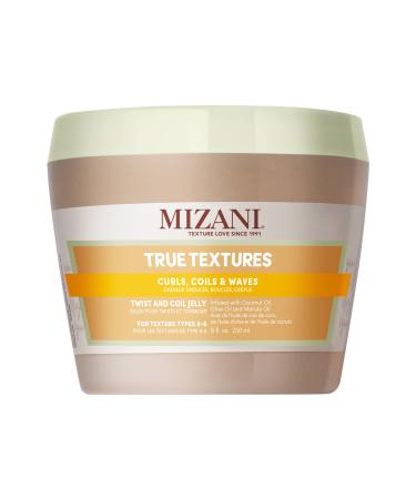 Mizani True Textures Twist and Coil Jelly | Touchable Texture | With Coconut Oil | Paraben & Silicone-Free | For Curly Hair | 8 Oz