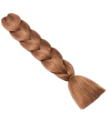 Gairyan Ombre Jumbo Braids Extensions - 24 100g Synthetic Box Braid Hair for Crochet & Twists (Light Auburn) - International Shipping Available - Buy Online on SooperMarket.com