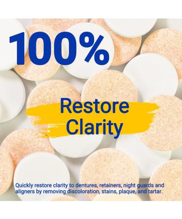 MySmile Retainer Cleaner - 120 Denture Cleaning Tablets | Remove Odors & Stains from Aligners & Mouth Guards - Orange Flavor - Buy Online on SooperMarket.com