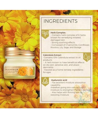 The Face Shop Calendula Essential Moisture Eye Cream - Lightweight Non-Greasy Formula for Soothing Eye Comfort - Buy Online on SooperMarket.com