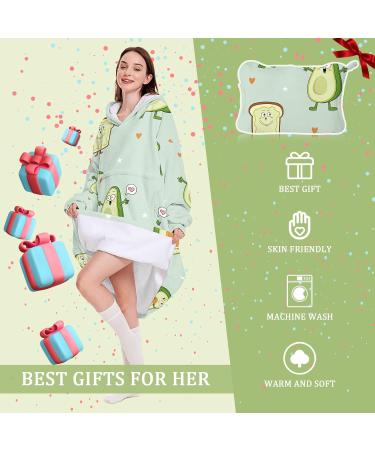 Cozy Oversized Hoodie Ceiling - Avocado Light Green | Perfect Gifts for Women | Warm & Portable Sweatshirt with Bags for Adults - Buy Online on SooperMarket.com