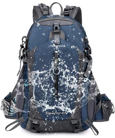 FENGDONG 40L Waterproof Lightweight Hiking Camping Travel Backpack Blue - Unisex - Buy Online on SooperMarket.com