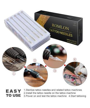 Romlon Tattoo Needles Assorted Sizes 50 Count - Pack of 1 - Buy Online on SooperMarket.com