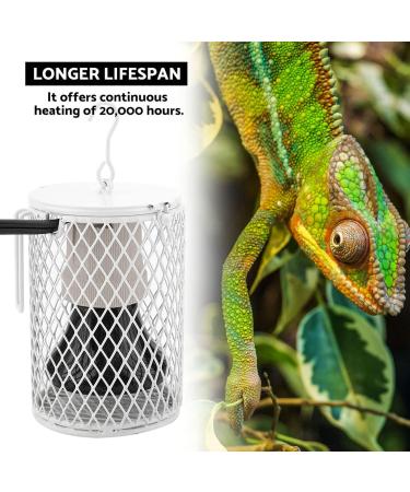 Ceramic Heat Emitter 100W Heat Lamp for Chicks Bird Heater for Cage Infrared Heating for Pet No Light Emitting for Amphibian Pet Brooder Coop Incubating Chicken - Buy Online on SooperMarket.com