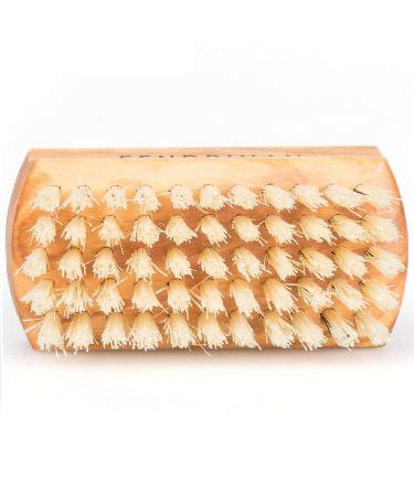 Fendrihan Travel Size Dual Sided Olivewood Nail & Hand Brush | Natural Boar Bristles | Made in Germany - International Shipping - Buy Online on SooperMarket.com