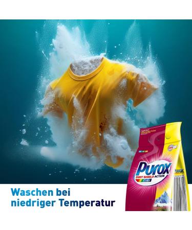 Buy PUROX COLOR Washing Powder 3kg - 43 WL Foil Bag Detergent for Bright Colors | International Shipping - Buy Online on SooperMarket.com