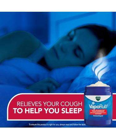 Vicks VapoRub Nasal Decongestant Cough Suppressant Relief from Cold Aches & Pains Chest Rub Ointment Original Scent 100 g/115 mL 115 mL Original - Buy Online on SooperMarket.com