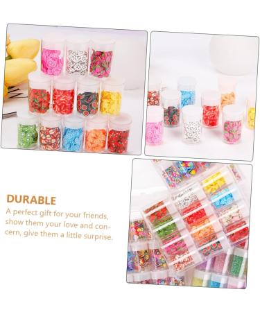 Healeved 36 Boxes Nail Art Accessories Resin Charms Slices Polymer Clay Spacer Beads 3D Slice Fruits Phone Shell Charms Resin Making Charms Nail Art Slices Manual Decorations Soft Pottery 14.2X8.8X2.5CMx3pcs Assorted Colorx3pcs - Buy Online on SooperMarket.com