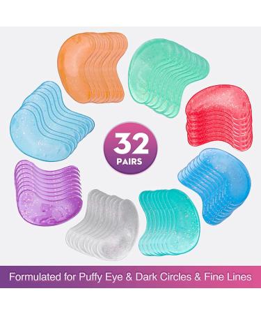 BESNEL Eye Gels 32 Pairs - Natural Plants Eye Masks for Puffy Eyes, Wrinkles & Dark Circles - Anti-Aging Collagen Eye Patches with Hyaluronic Acid - Eye Moisturizer Treatment - Buy Online on SooperMarket.com