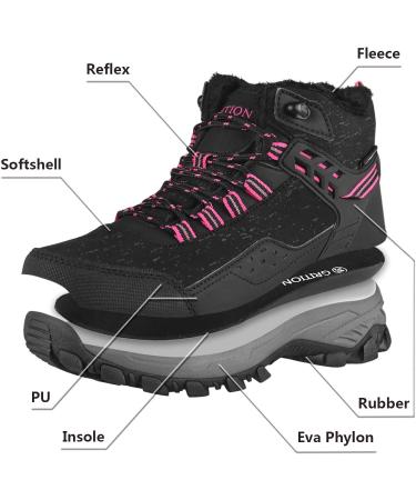 GRITION Women's Waterproof Hiking Boots - Black, Size 6 - Buy Online on SooperMarket.com