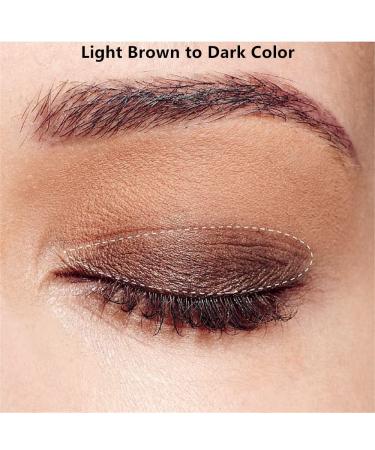 Go Ho 10 Color Matte Eyeshadow Palette - Highly Pigmented Waterproof Shadows in Light Pink & Brown - Spring Warm Collection - Buy Online on SooperMarket.com