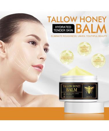 Tallow Honey Balm Tallow Moisturizer Firming Face Cream Tallow Face Cream Tallow Balm Instant Wrinkle Remover Tallow And Honey Balm Repair Barrier Face & Body Moisturiser For Dry Skin 30g - Buy Online on SooperMarket.com