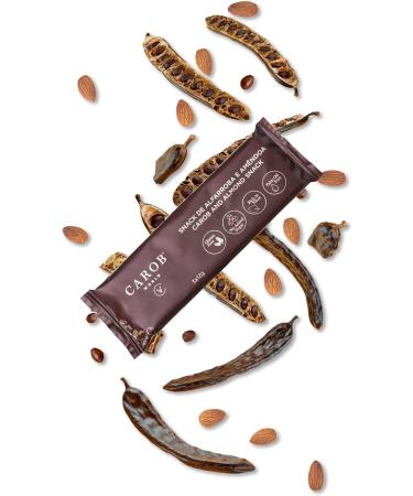 Carob and Almond Snack | Gluten-free Sugar-free and Vegan | Pack of 20 Units (20 x 36g) - Buy Online on SooperMarket.com
