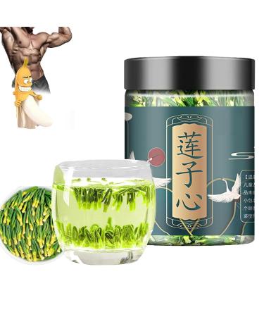 Lotus Seed Core Tea for Men Liver and Kidney Care Tea Men's Essentials Pure Chinese Herbal Tea Dried Lotus Plumule Lotus Embryo Tea (125g 1 PCS) 125g 1 PCS