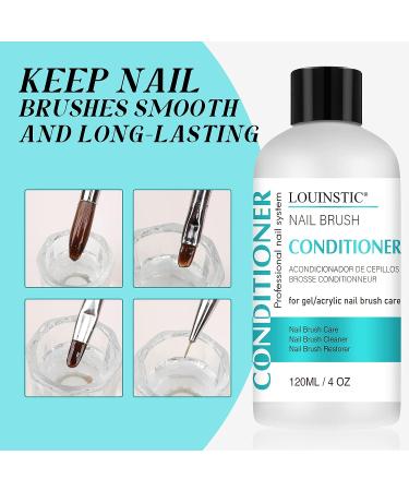 LOUINSTIC Acrylic Nail Brush Cleaner - 4 OZ | Clean Gel/Acrylic Nail Brushes & Art Tools - Buy Online on SooperMarket.com